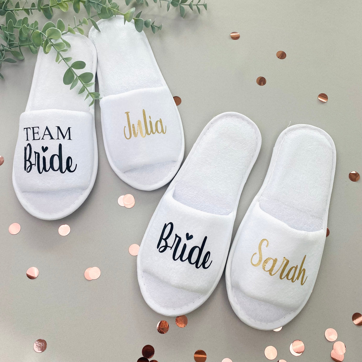 Schlappen Hochzeit oder JGA - Design 1