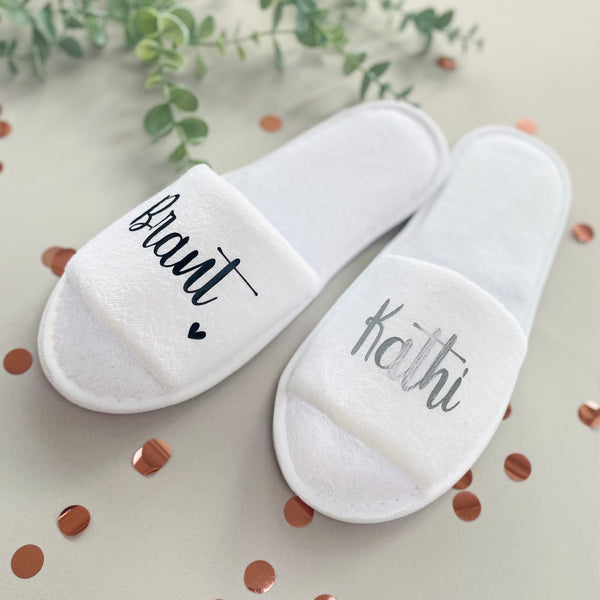 Schlappen Hochzeit oder JGA - Design 1