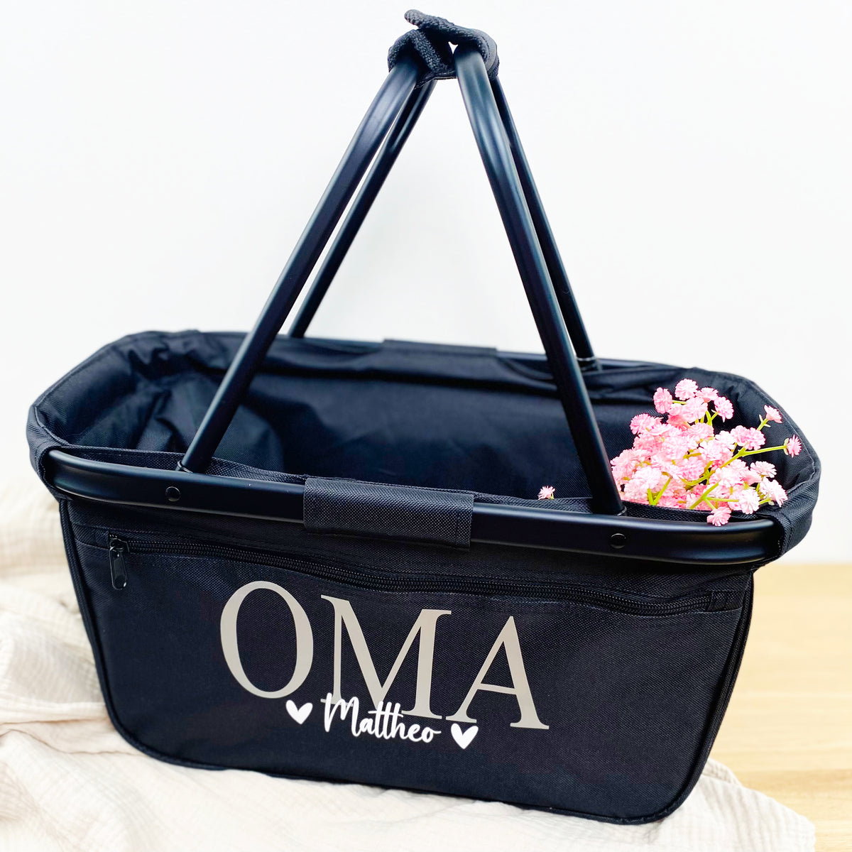 Einkaufskorb Oma / Mama mit Kindernamen